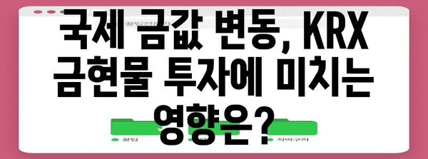KRX 금현물 투자 전략 | 수수료, 세금, 전망