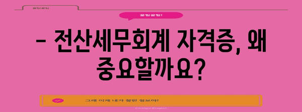 회계사 시험 준비 가이드 | 전산세무회계 자격증 합격을 위한 핵심 정보