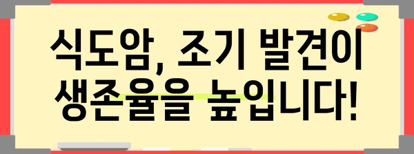 식도암 조기 발견 가이드 | 꼭 확인해야 할 중요 증상