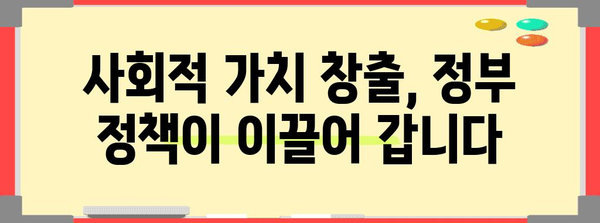 환경과 사회 가치 창출 | 정부 정책 가이드