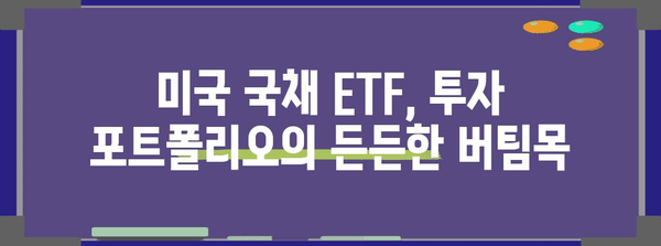 미국 국채 ETF에 투자하는 방법과 의미