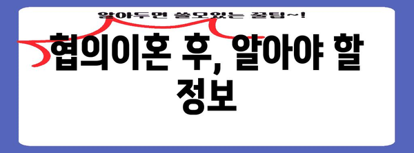 협의이혼 가이드 | 단계별 안내와 주의 사항 파악하기