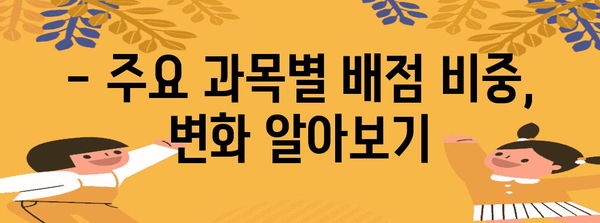 2024학년도 수능 과목별 배점 완벽 정리 | 수능, 배점, 과목, 시험, 입시 정보