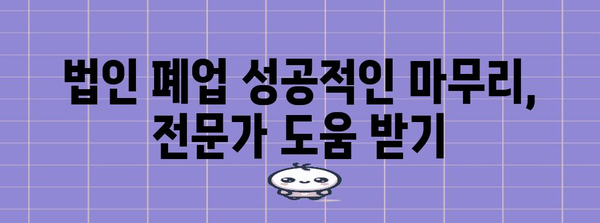 법인 폐업 신고 완벽 가이드 | 변호사의 주의 사항