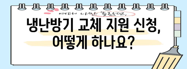 노후 냉난방기 교체 지원 사업 안내 | 자격, 지원금, 신청 방법