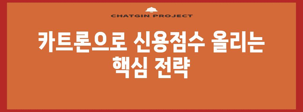 신용점수 향상 노하우 | 카트론 활용 전략
