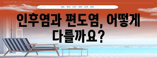 인후염 vs 편도염 | 증상, 원인, 효과적 치료법