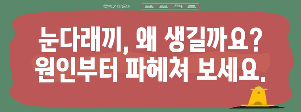 눈다래끼 퇴치 가이드 | 원인 분석 및 효과적인 대응책