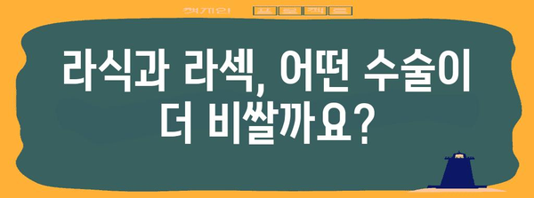 라식 vs 라섹 비용 비교 | 당신에게 맞는 시력 수술 선택법