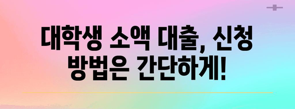대학생 소액 대출 | 자격, 최고 업체, 신청 방법
