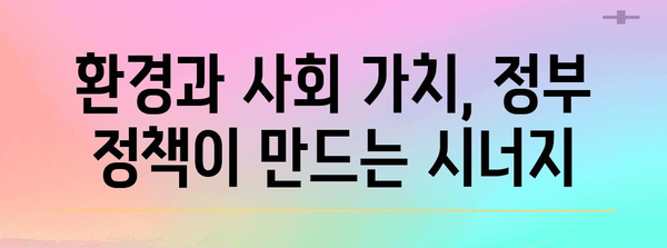 환경과 사회 가치 창출 | 정부 정책 가이드