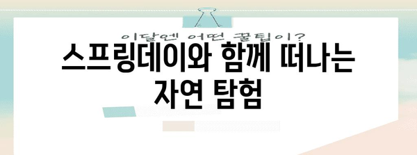 가평크루즈와 청평호 즐기기 | 스프링데이 자연탐험 가이드