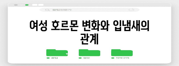 호르몬 변화가 숨긴 입냄새 | 원인과 해결책