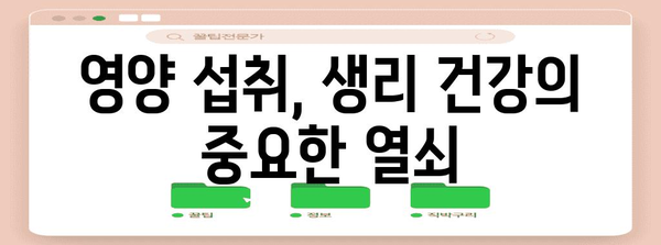 생리 불규칙 해결 팁 | 원인 분석에서 건강 관리까지