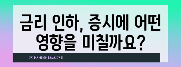 금리 인하 속 증시 대응 전략 | 투자 재정립 가이드